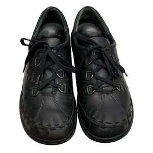 Ziera Allsorts Black Leather Comfort Lace Up Shoes EU 40 US 9.5